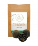 Getrocknete schwarze Zitrone in Pulverform (Loomi) - Orientalisches Gewürz mit rauchigen und säuerlichen Noten - 50g